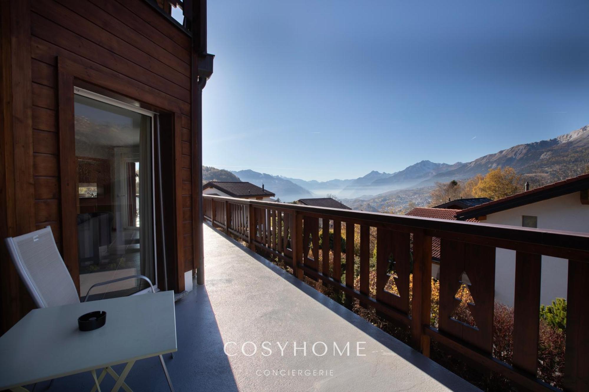 Chalet Des Alpes - Sunset View - Crans-Montana Eksteriør billede