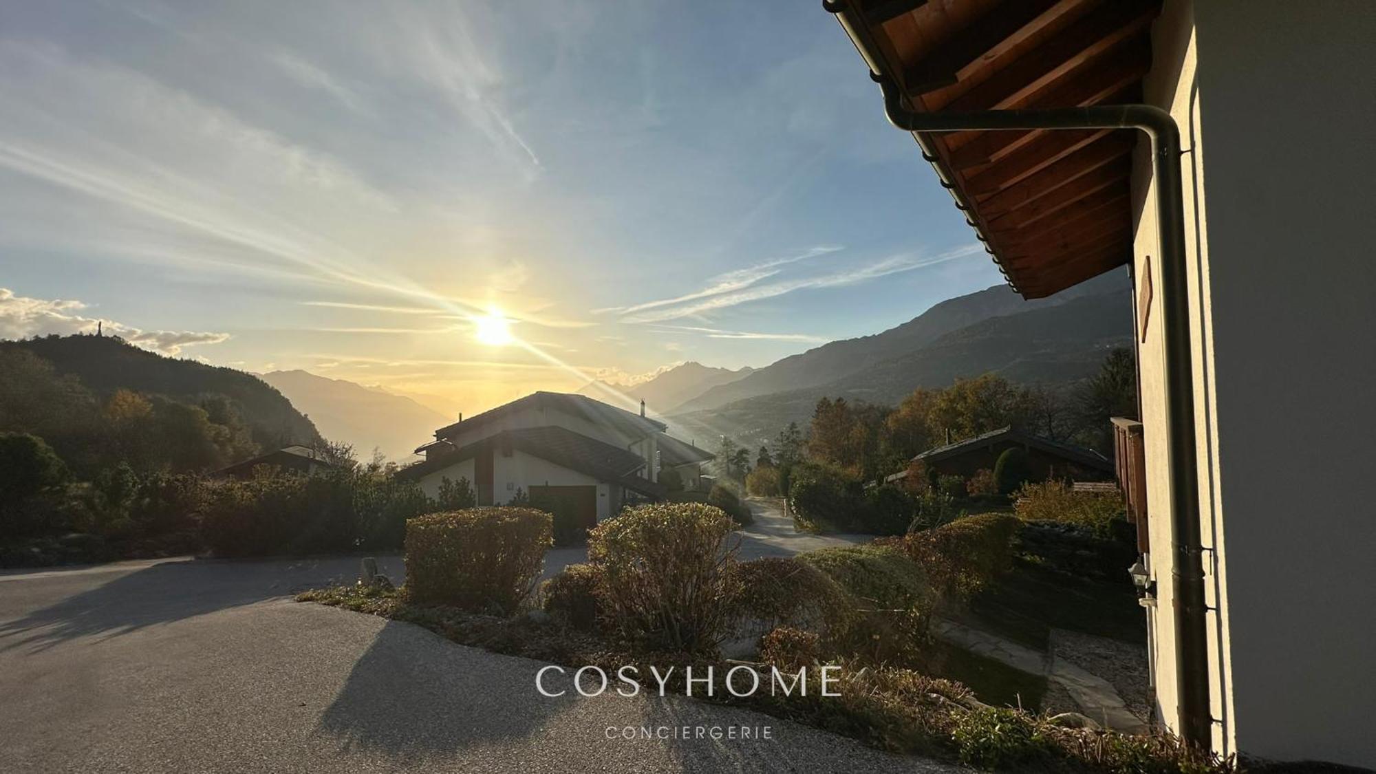 Chalet Des Alpes - Sunset View - Crans-Montana Eksteriør billede